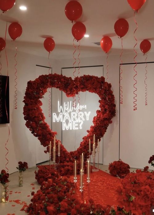 Decoração Personalizada • Pedido de Casamento