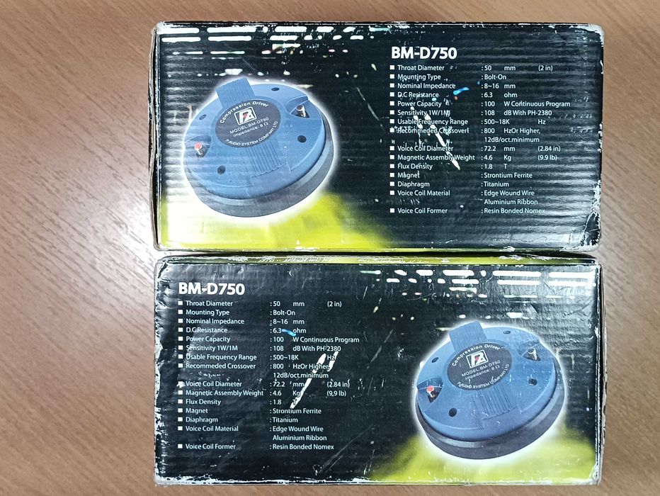 P.Audio BM-D750 ВЧ драйверы новые пара