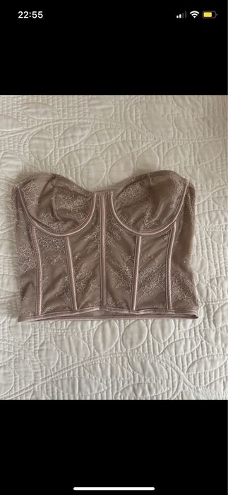 Koronkowy bralet ZARA, 36/S