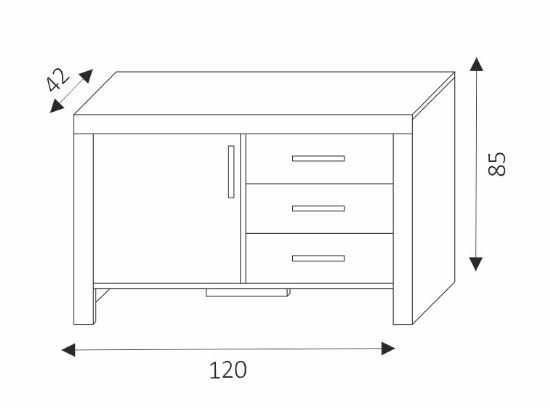 Nowa Komoda 120 cm Dostępna Od Ręki