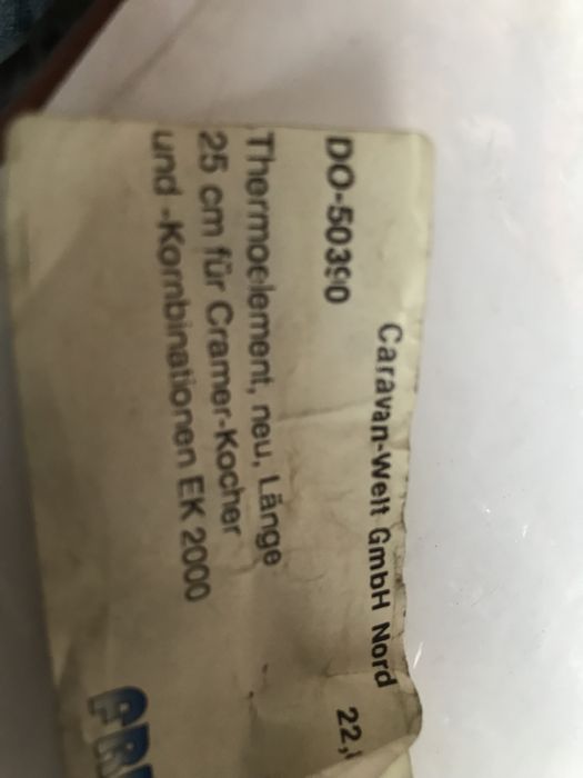 Termopara termoelement lodowki Dometic DO-50390 kamper