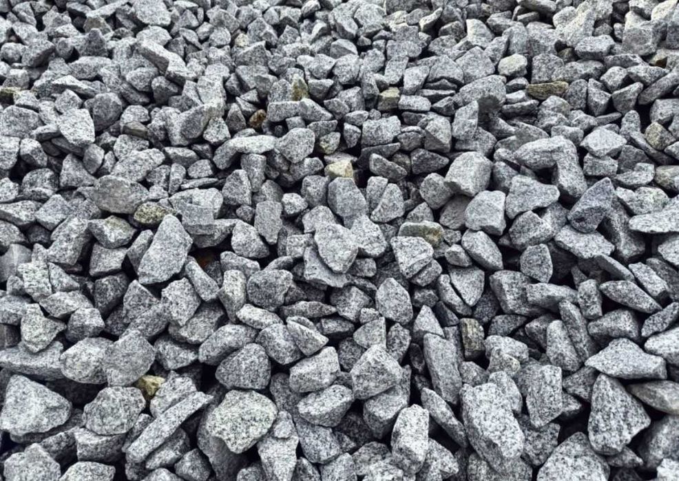 Łupek granitowy - tłuczeń granitowy, szary kamień ogrodowy, granit