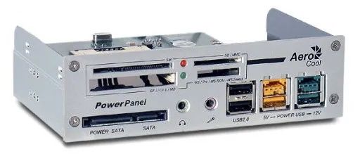 Панель многофункциональная AeroCool Power Panel Silver (EN42291)
