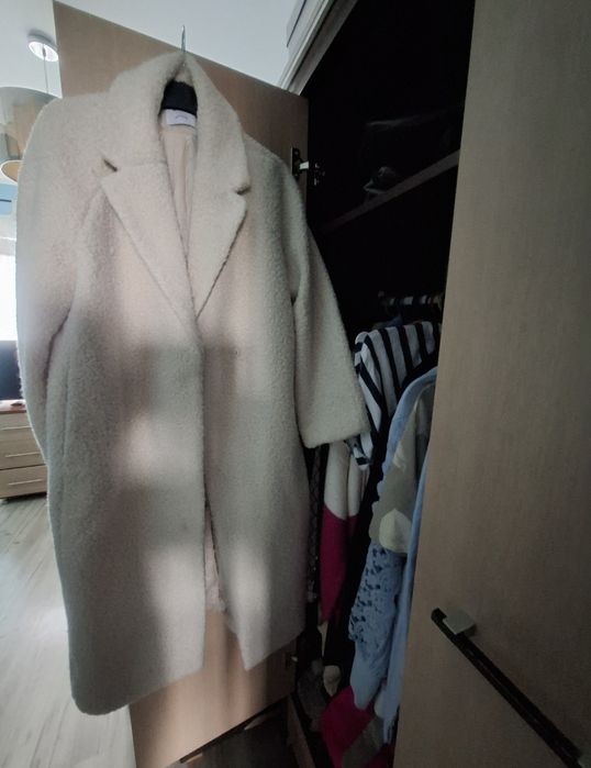 Płaszczo - kożuszek długi damski