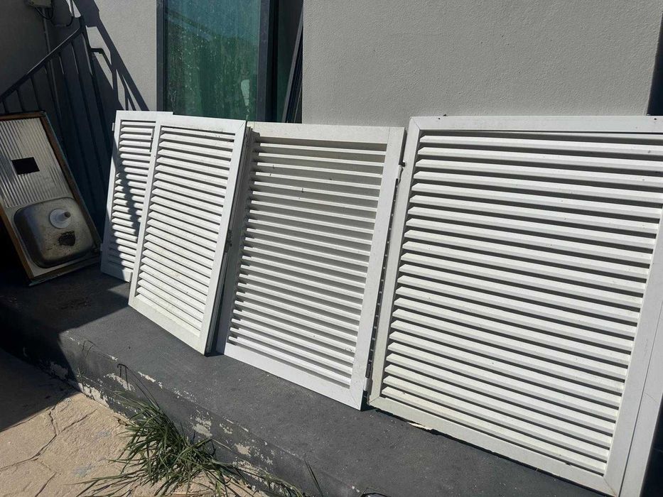 4 Portadas de aluminio branco