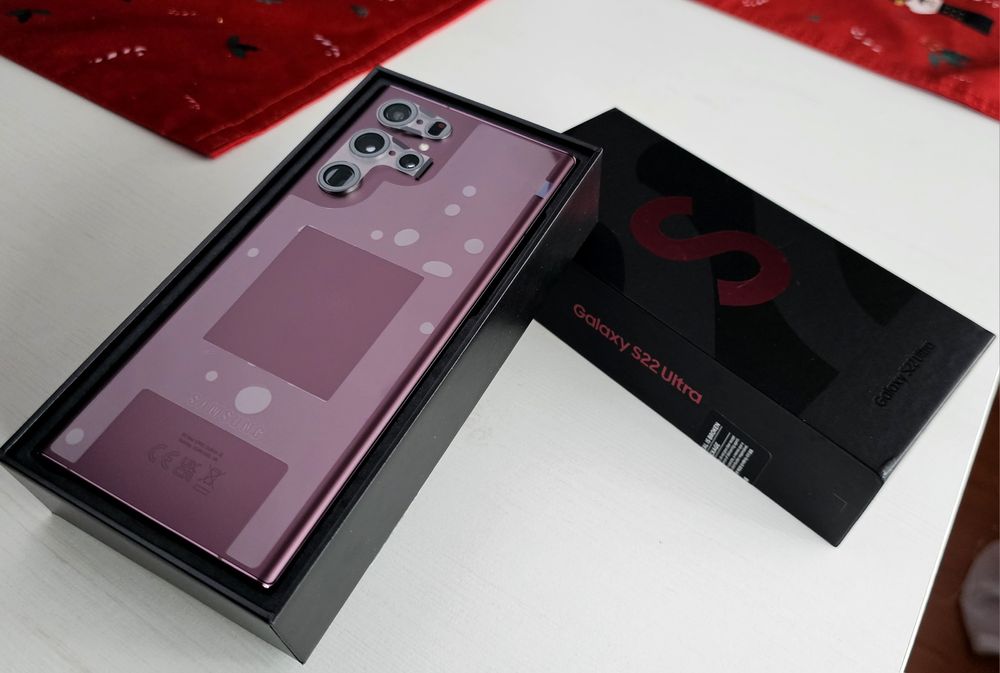 NOWY SAMSUNG GALAXY S22 ULTRA 5G 512GB/12RAM! Burgundowy ! Unikatowy !