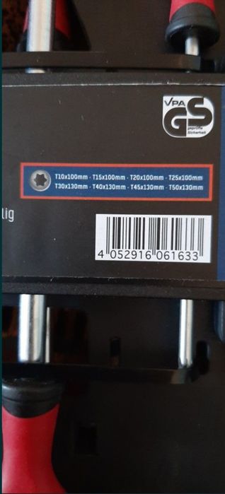 Набір ключів Torx 8шт. Із Німеччини. Торкс, зірочки (зірки) Parkside