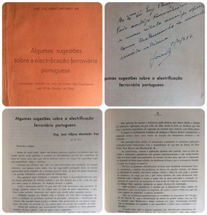 Algumas sugestões sobre a eletrificação ferroviária, 1946