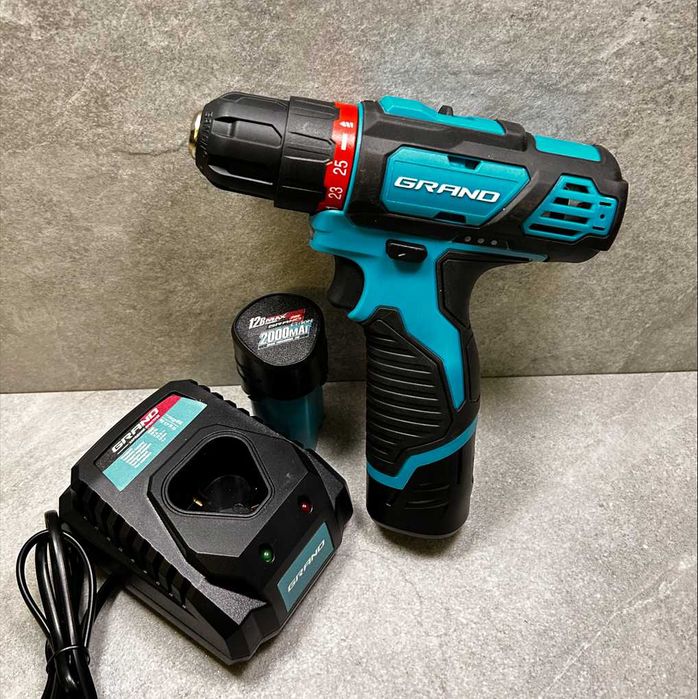 Шуруповерт Гранд ДА-12М Pro Чехія 2 акумулятора шуруповерт аккумуляторный