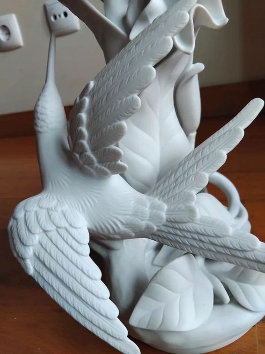 Escultura Beija Flor Pássaros, Vista Alegre