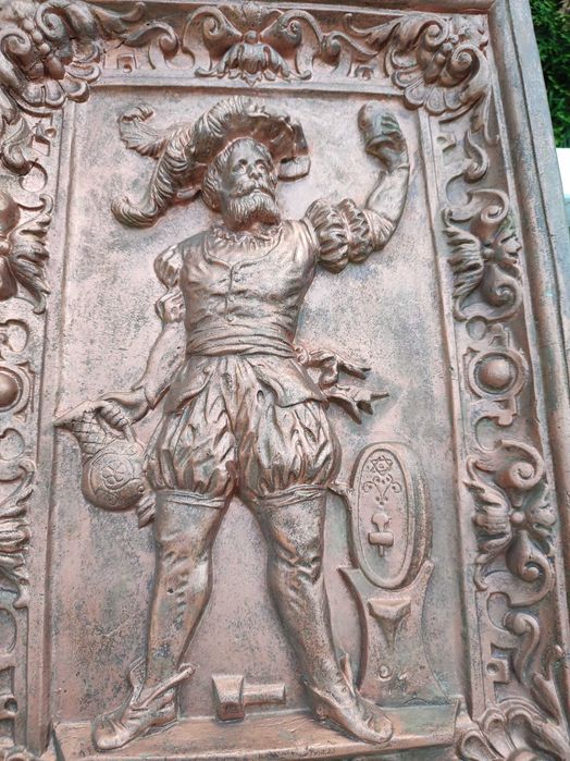 Stary kafel piecowy - rycerz - XIX wiek