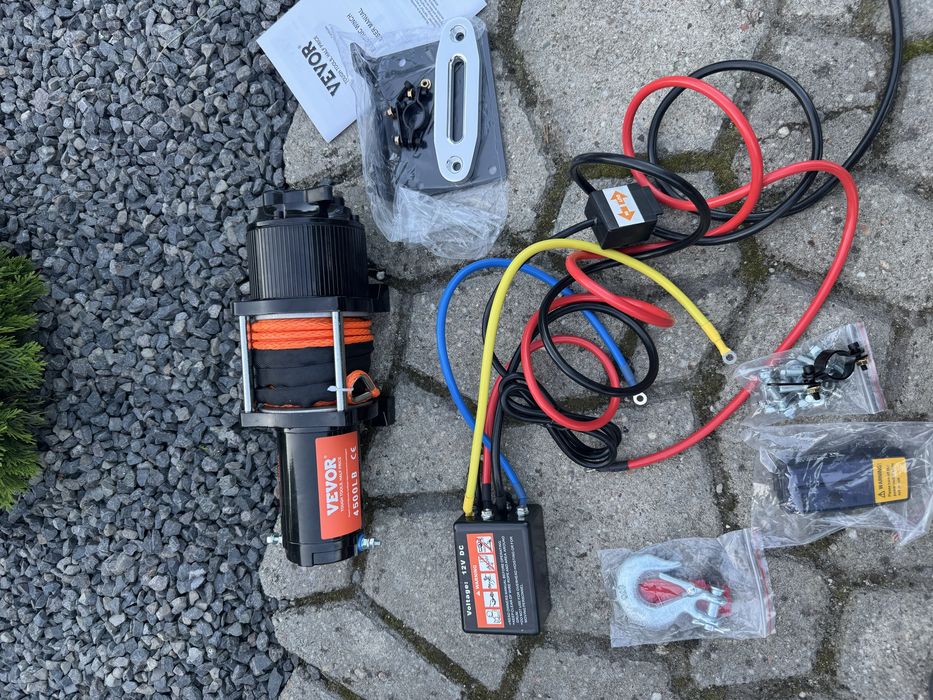 wciągarka elektryczna 2041 kg 12 V 4500 lbs