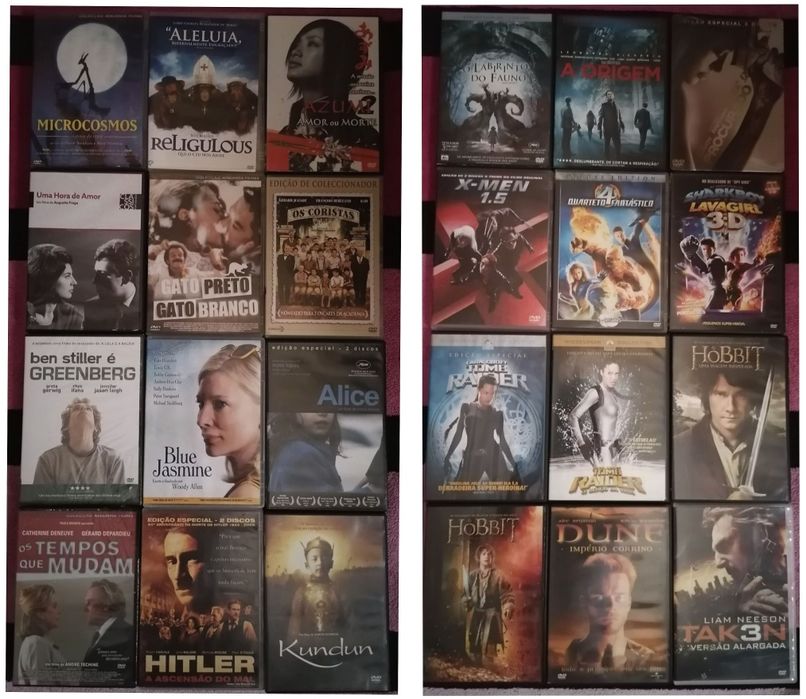Lote 202 DVD's originais (LOTE 39)