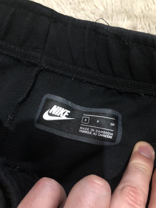 NIKE TECH FLEECE (S) мужские спортивные штаны брюки черные теч флис ор
