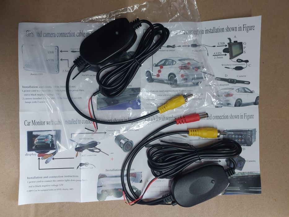 Kit instalação wireless para câmara marcha atrás