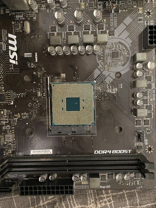 Материнка b450m pro-m2 max+ процесор AMD RYZEN 5 2600