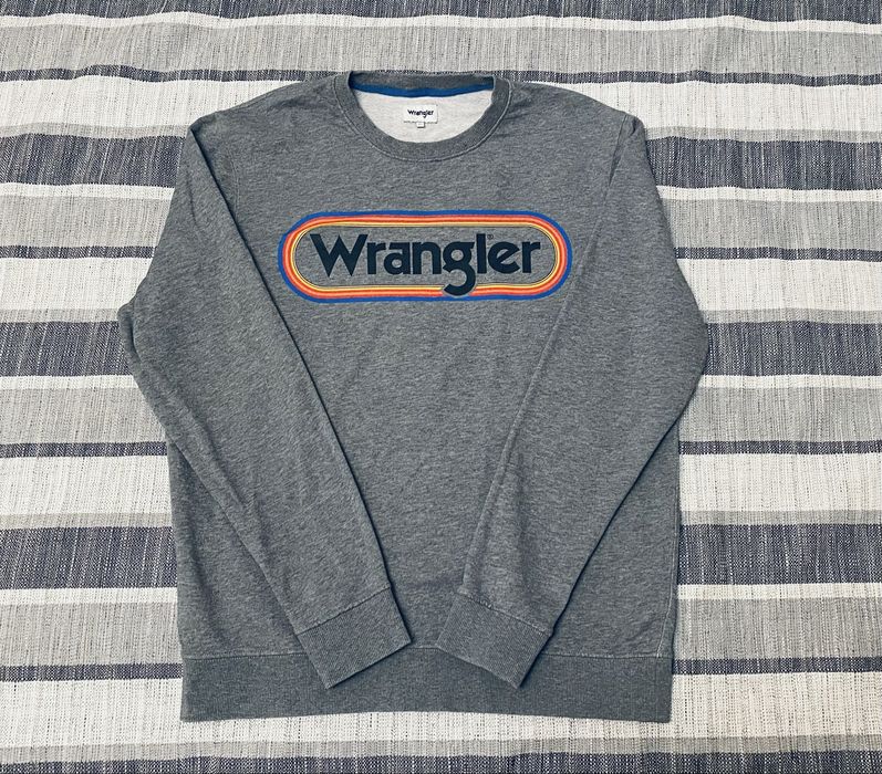 Джемпер сірого кольору вільного крою wrangler