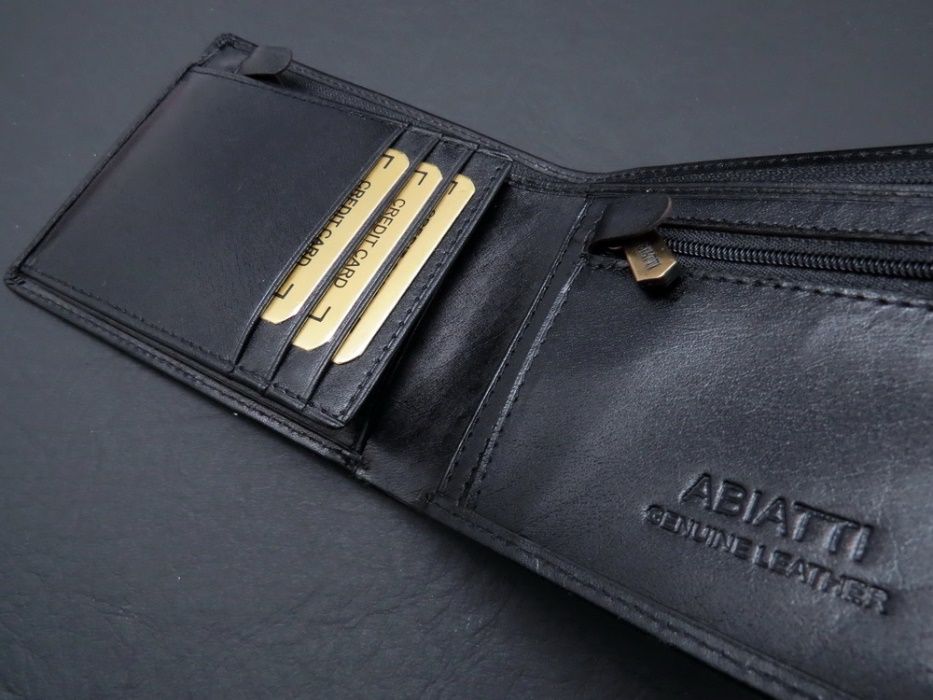 Skórzany portfel męski ABIATTI OCHRONA KART RFID Kultowy model PREMIUM