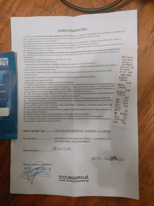 Sony PlayStation VR + kamera + 2* move