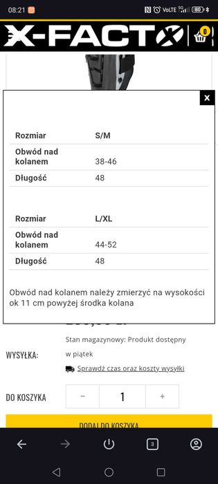 Zbroja/buzer X-FACTOR Total i nakolanniki X-FACTOR PRO