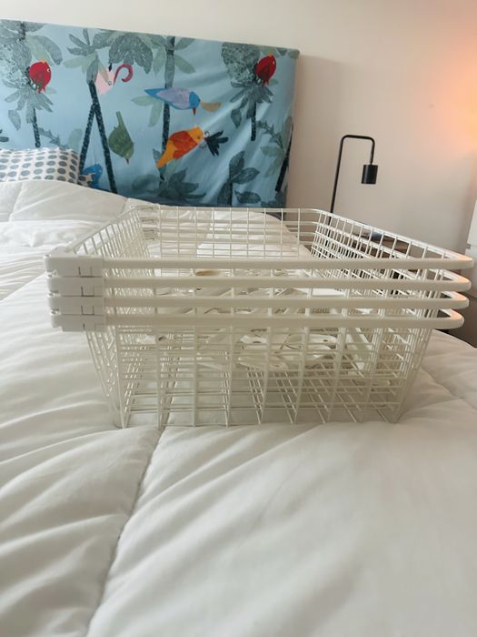 4 cestos IKEA completos prontos a montar