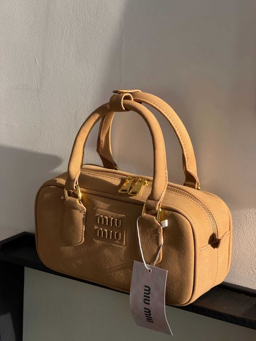 Женская сумка Miu Miu Arcadie текстильная через плече Миу Миу