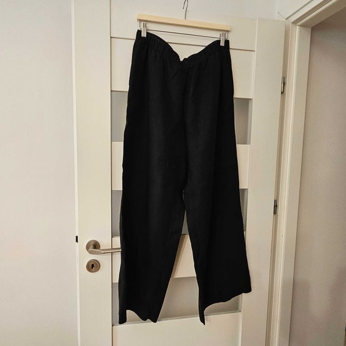Lniane spodnie H&M
