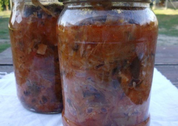 Bigos babci Mieci grzyby leśne i swojska kielbasa