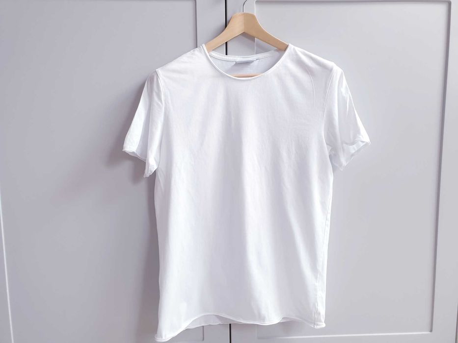 Biała koszulka t-shirt S 36 38 Weekday unisex