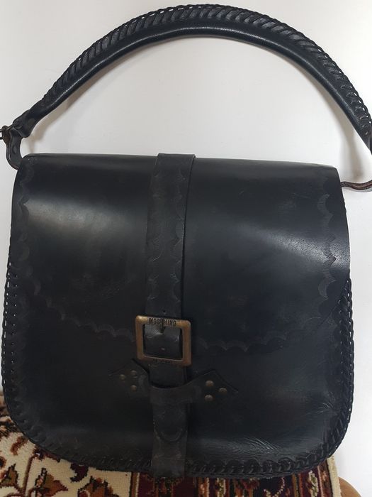 Oryginalna skórzana torba nowa Moschino jeans
