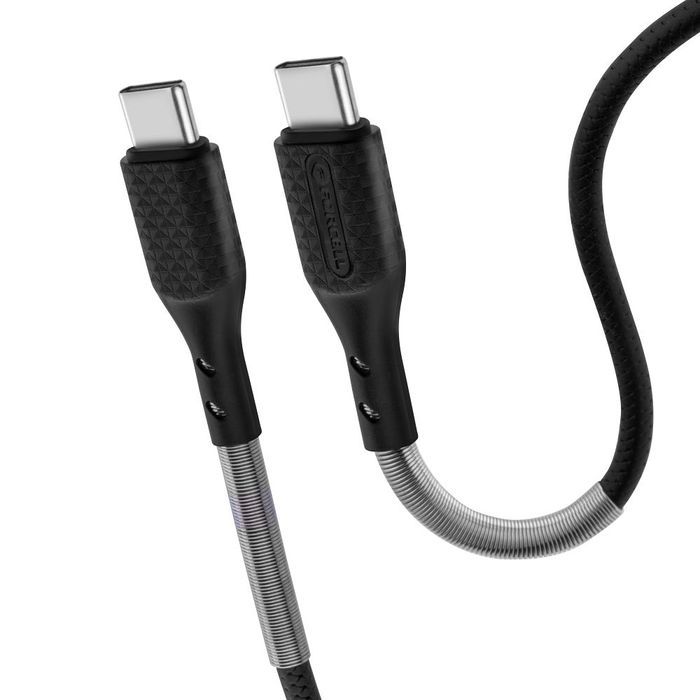 Kabel USB C do USB C Forcell F-Energy QC4.0 PD 5A 66W Carbon 1 m
