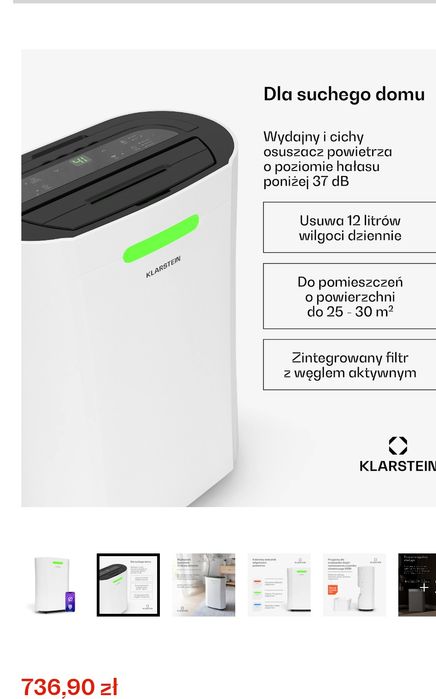 Osuszacz powietrza klarstein okazja