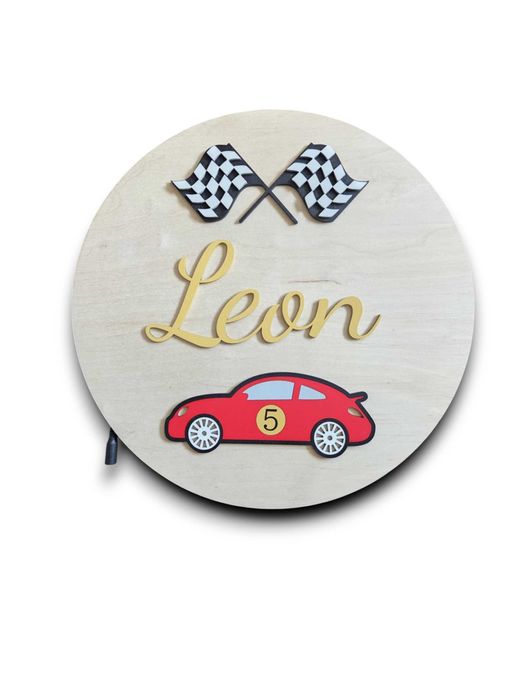 lampka nocna MISTRZ KIEROWNICY LED drewniana