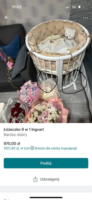 Łóżeczko  Ingvart Smart Bed