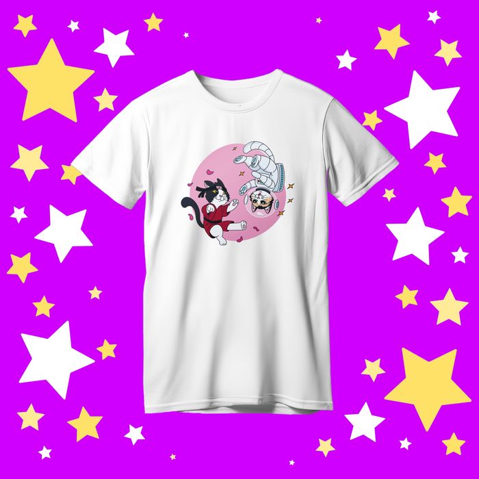 Футболка мерч канала А ну-ка Давай-ка "кот малыш Мурка Баффи Блогер