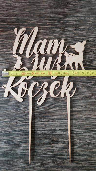 Topper na tort roczek