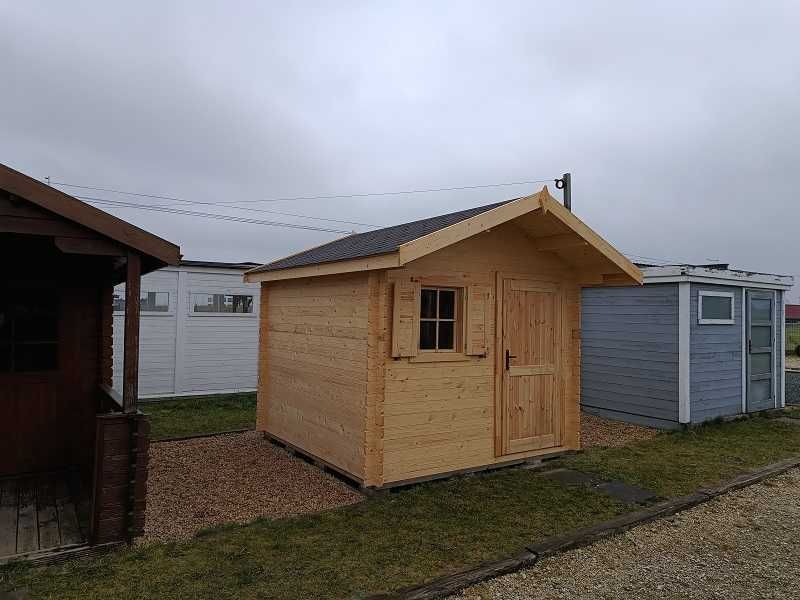 DOMEK GRZEŚ 3x3m Ogrodowy Gospodarczy BAL 28mm Podłoga BEZ POZWOLENIA