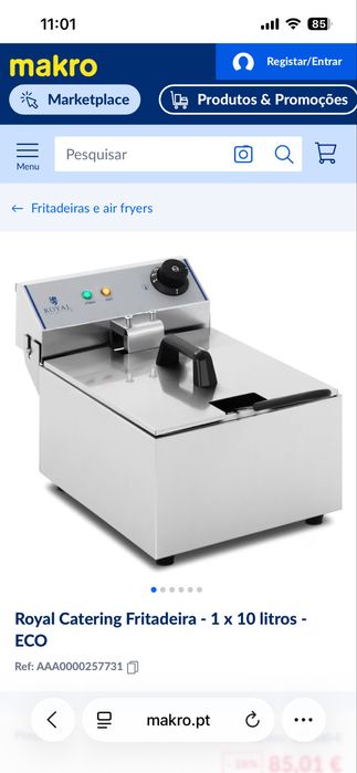 Fritadeira eletrica 10 litros