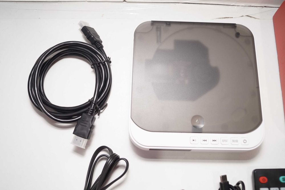 Mini odtwarzacz DVD kompaktowy CD MD115W HDMI USB TC AV