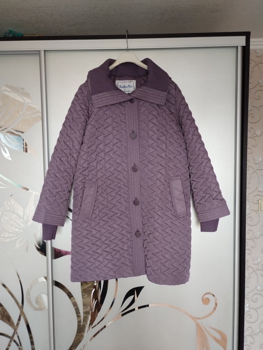 Демисезонное пальто стёганая куртка