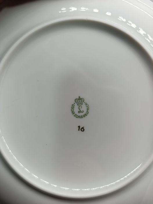 Винтажный фарфоровый чайный сервиз мадонна  Oscar  Schlegelmilc ГДР h