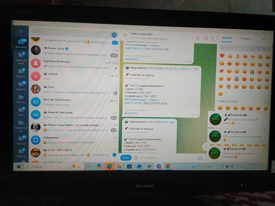 Продам телевізор 32" SHARP б/у