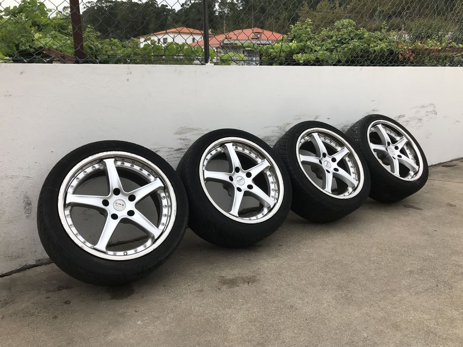 Jantes Fox Racing 18 5x120 bipartidas com pneus