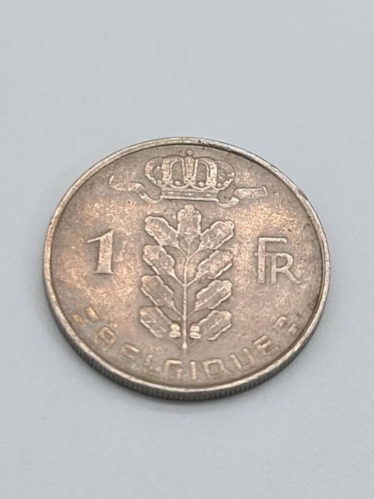 Moeda de 1 franco Bélgica 1961