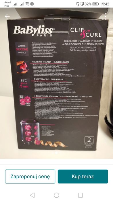 Termoloki Model Babyliss Clip n' Curl fale loki wiosna 2024 fryzura