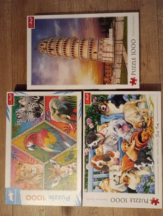 Puzzle 1000 el. - zestaw