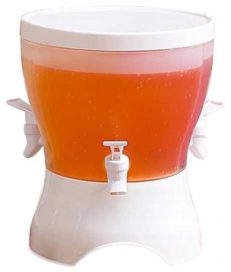 MALIYA Nalewak dozownik do soków napojów lemoniady obrotowy 3pojemniki