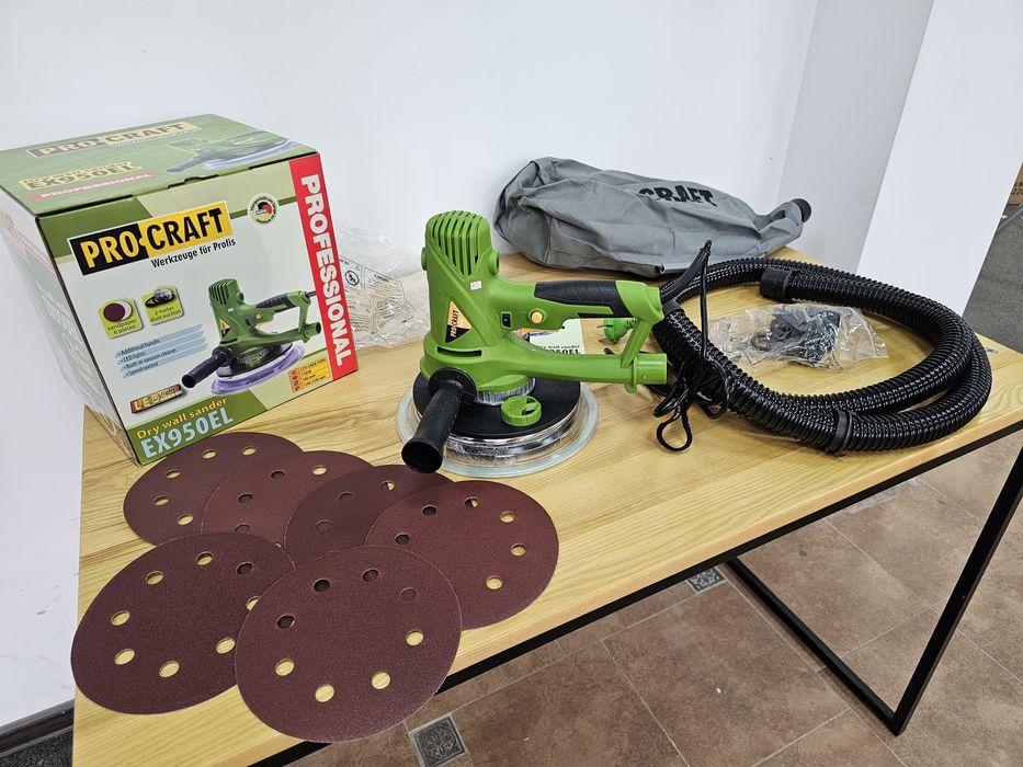 Шлифмашина для стен и потолков ProCraft +Мешок +Подсветка Гарантия