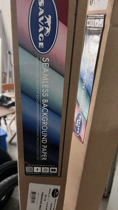 Fundo Fotográfico Savage 2 unidades cinza 2.72x11 mts