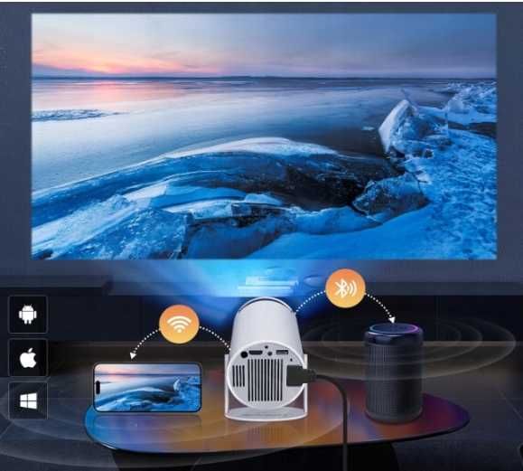 Projektor LED PRO biały + kabel zasilający i pilot